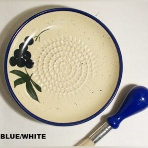 🧄 Ceramic Garlic & Ginger Grater Set 🍫🧀 2-Piece Kitchen Tool | Like New